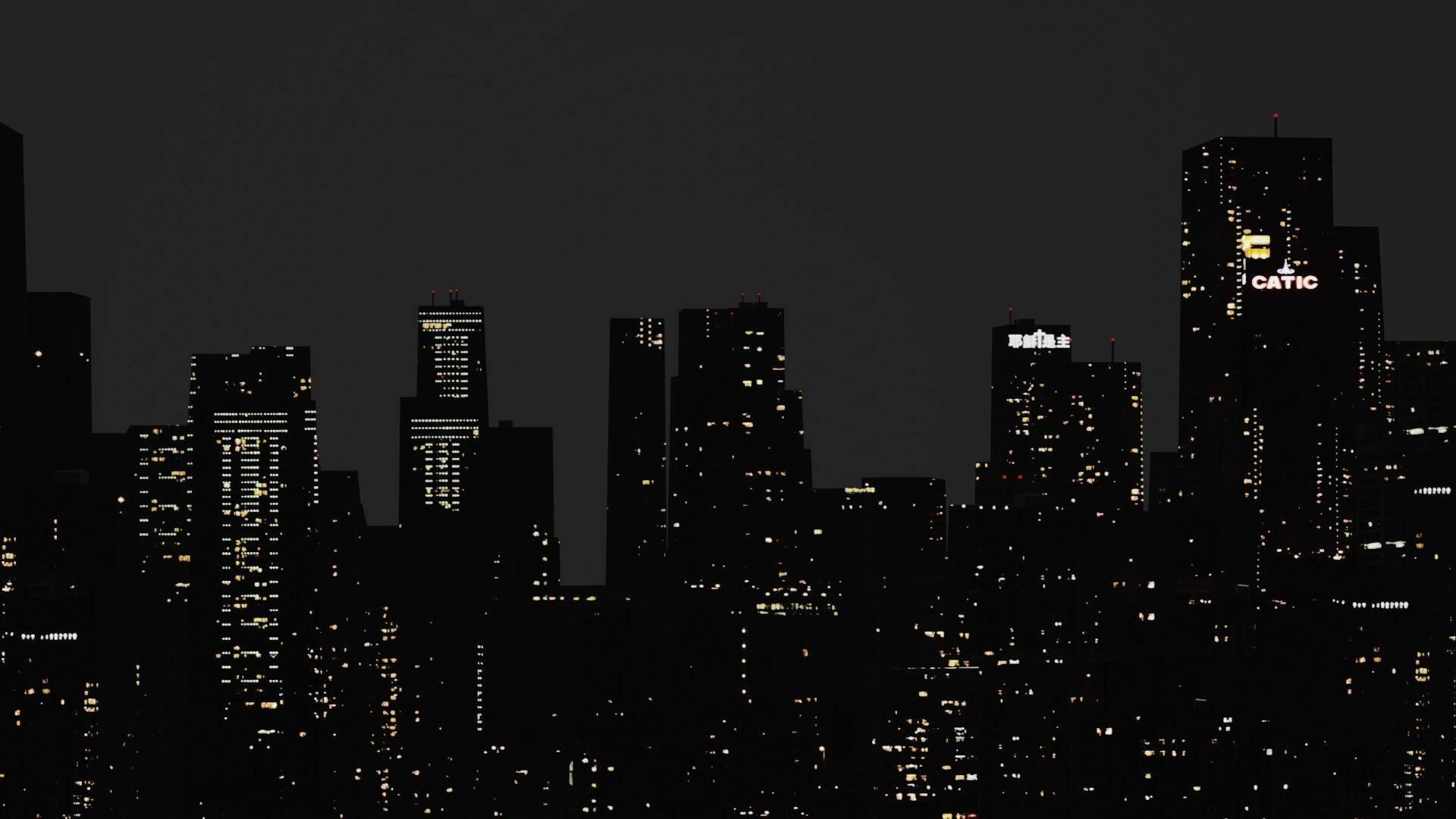 Original city skyline before editing